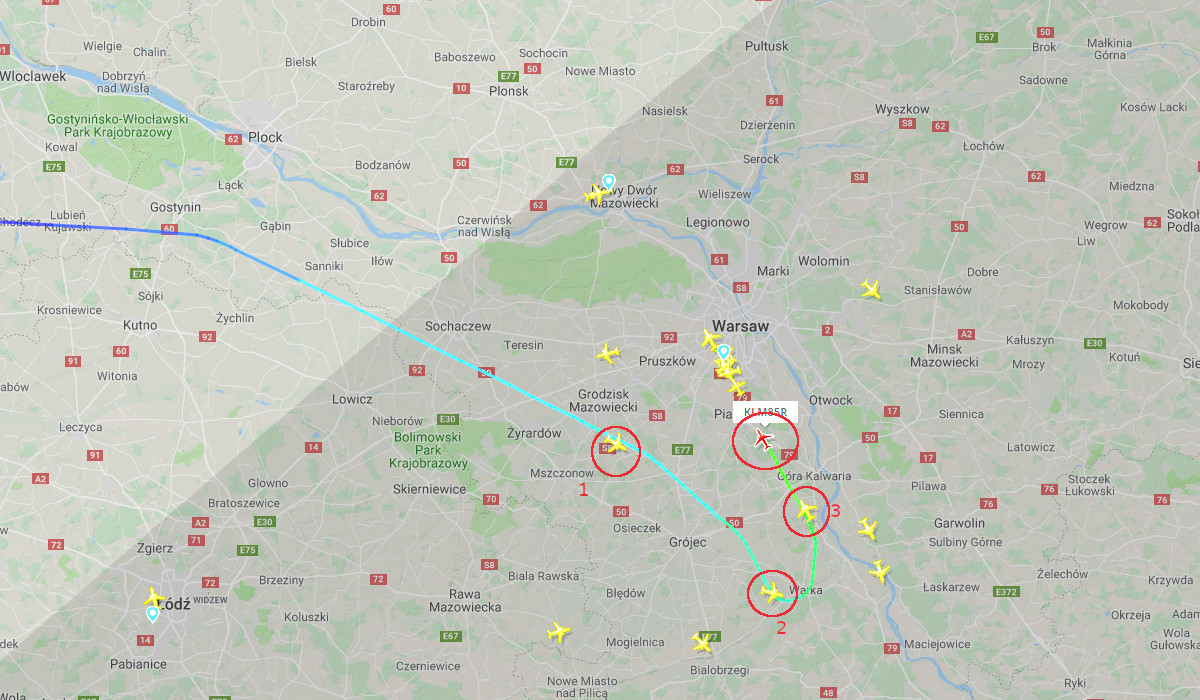 Samolot KLM - stara trasa podejścia.jpg