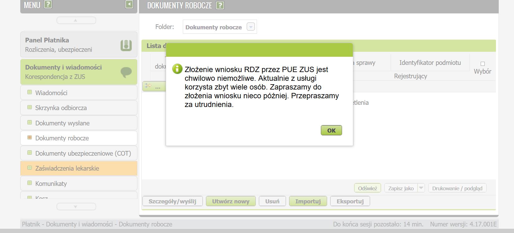 Zus - złożenie wniosku.JPG