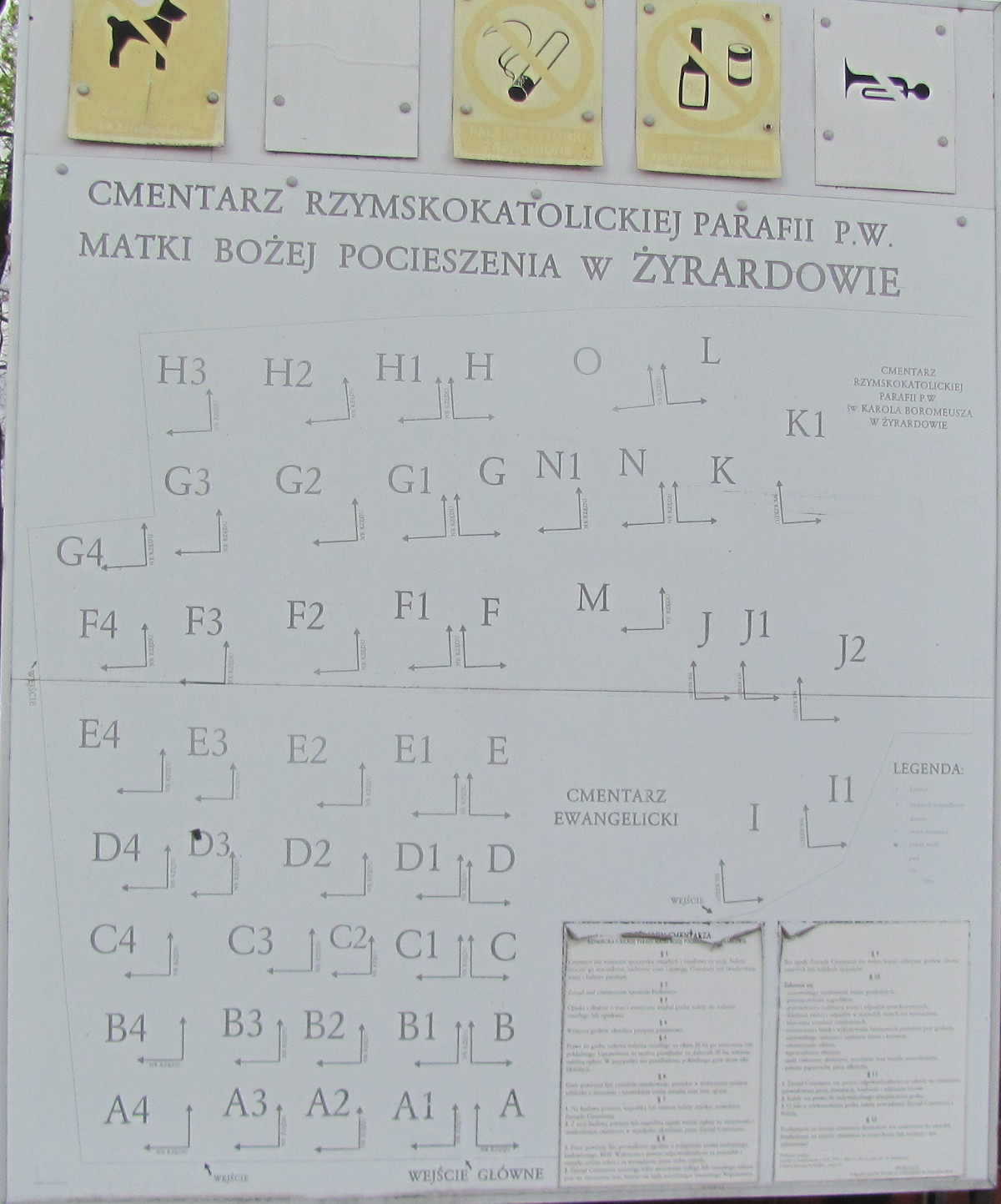 Zdjęcie planu cmentarza przy wejściu na cmentarz.JPG