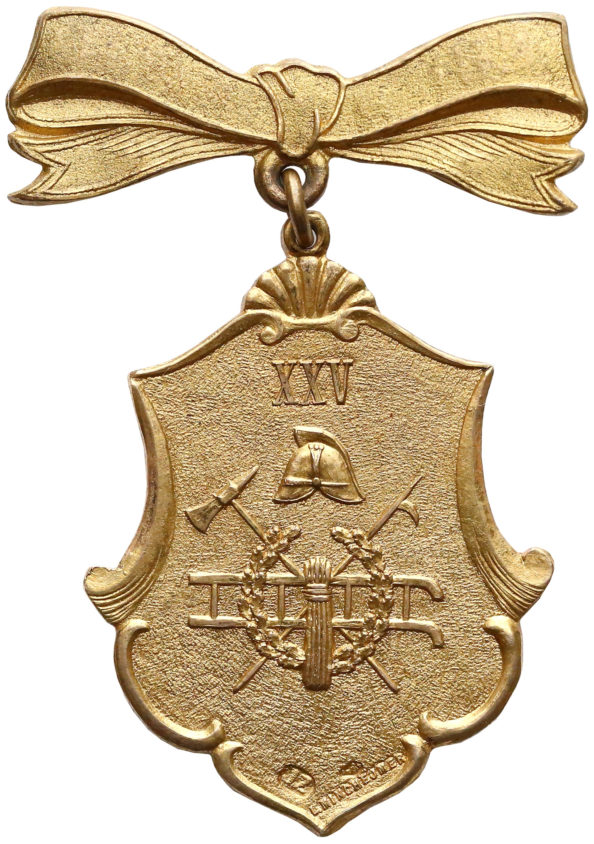 Złoty żeton straż pożarna 1844 przód.jpg