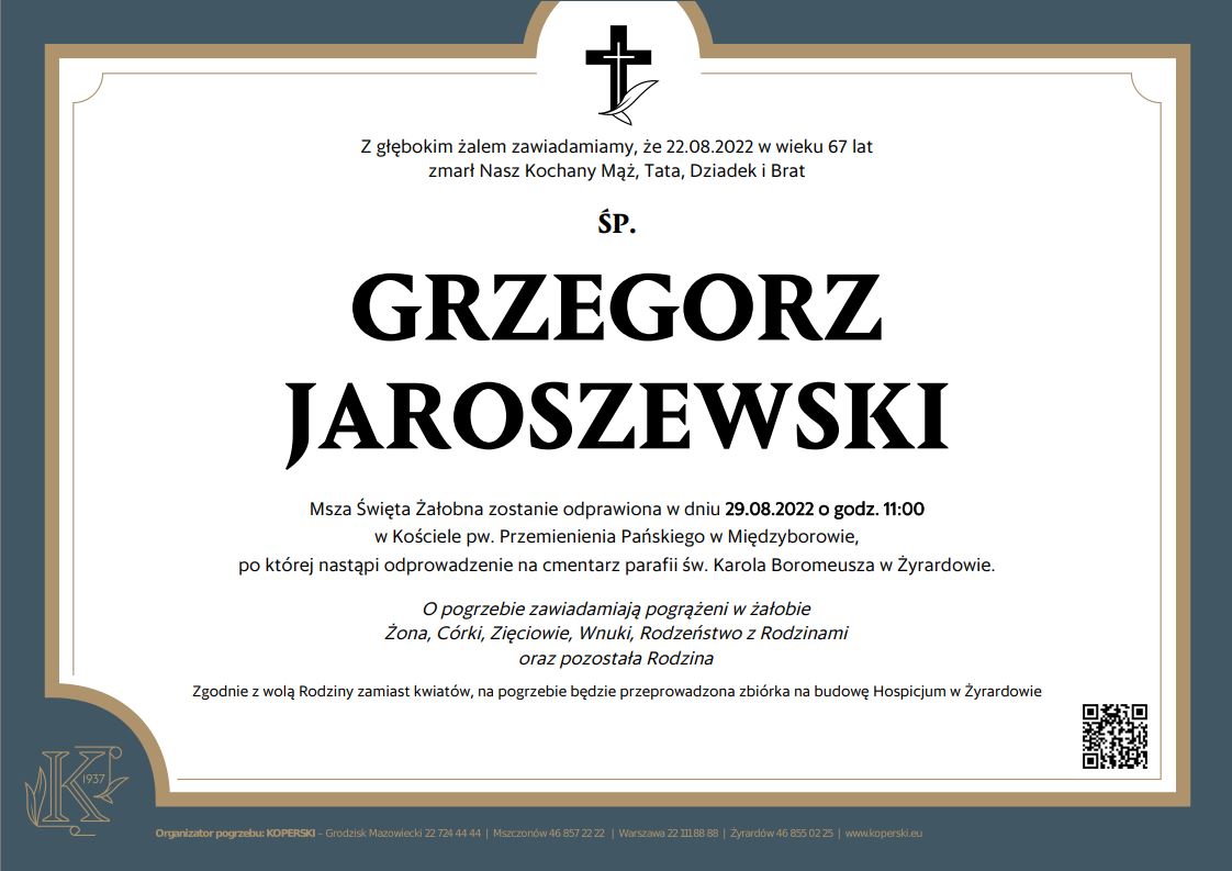 Grzegorz Jaroszewski Nekrolog.JPG